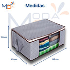 Organizador Roupas Cama Edredom Cobertor Dobrável Zíper Visor Anti-Poeira Umidade – EcoBox™