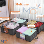 Organizador Roupas Cama Edredom Cobertor Dobrável Zíper Visor Anti-Poeira Umidade – EcoBox™