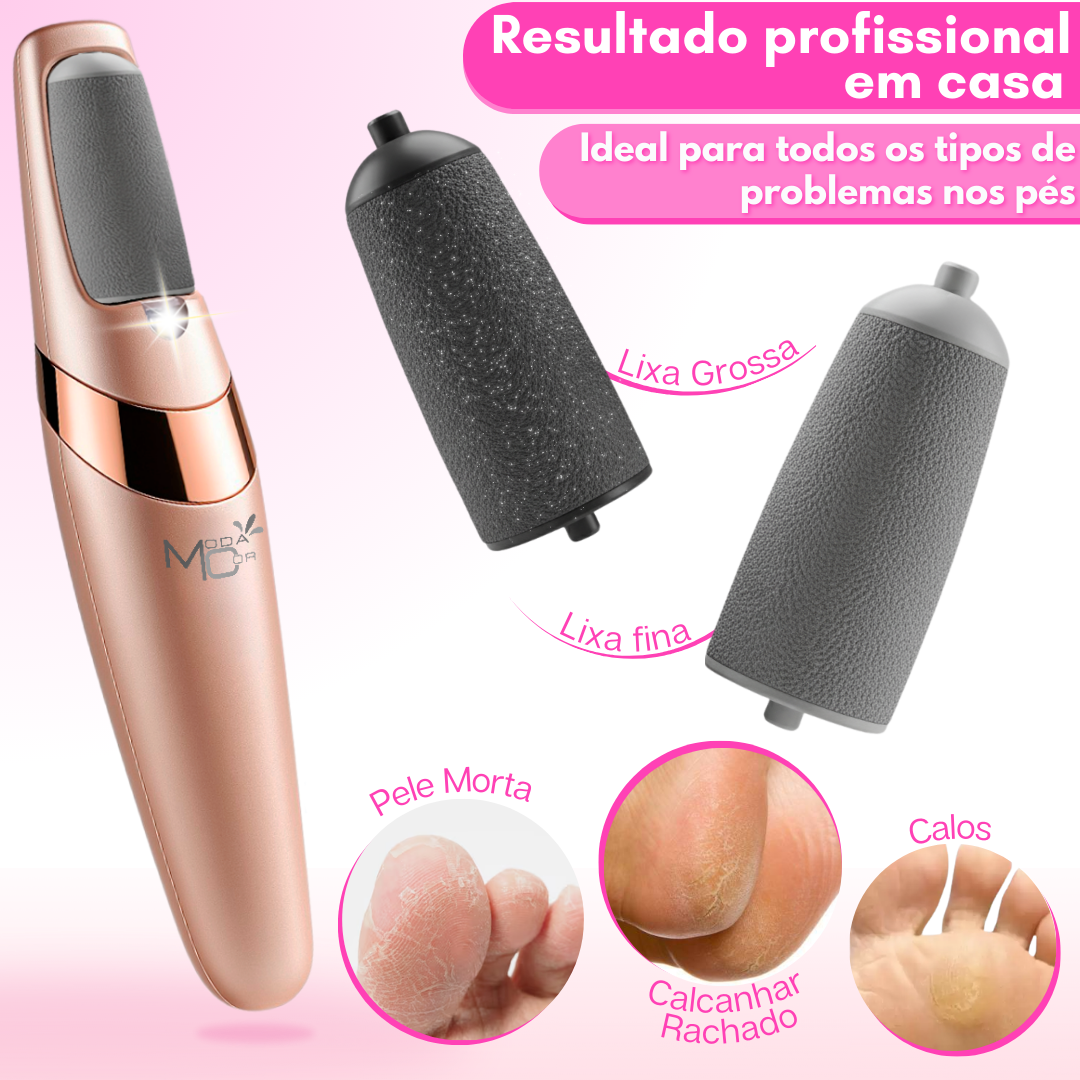 Lixa Elétrica De Pés Aparelho Removedor de Calos com Bateria