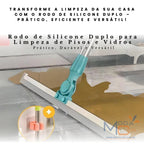 Rodo Mágico Silicone Multiuso 50cm Extensível Piso Vidro Seco Molhado Vassoura Gancho – CleanMaster™