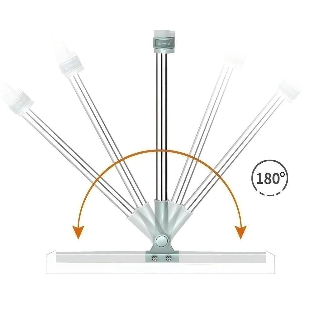 Rodo Mágico Silicone Multiuso 50cm Extensível Piso Vidro Seco Molhado Vassoura Gancho – CleanMaster™