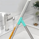 Rodo Mágico Silicone Multiuso 50cm Extensível Piso Vidro Seco Molhado Vassoura Gancho – CleanMaster™