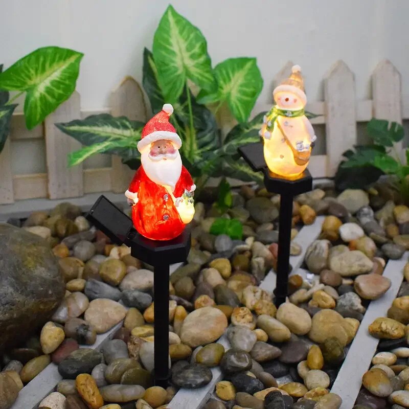 Decoração de Natal - 4PCS Lâmpada LED Solar P/ Jardim