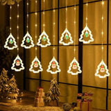 Decoração de Natal - Cascata LED Símbolos de Natal C/ Controle
