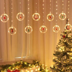 Decoração de Natal - Cascata LED Símbolos de Natal C/ Controle