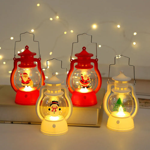 Decoração de Natal - Lamparina LED Natalina LampClaus – Moda Cor