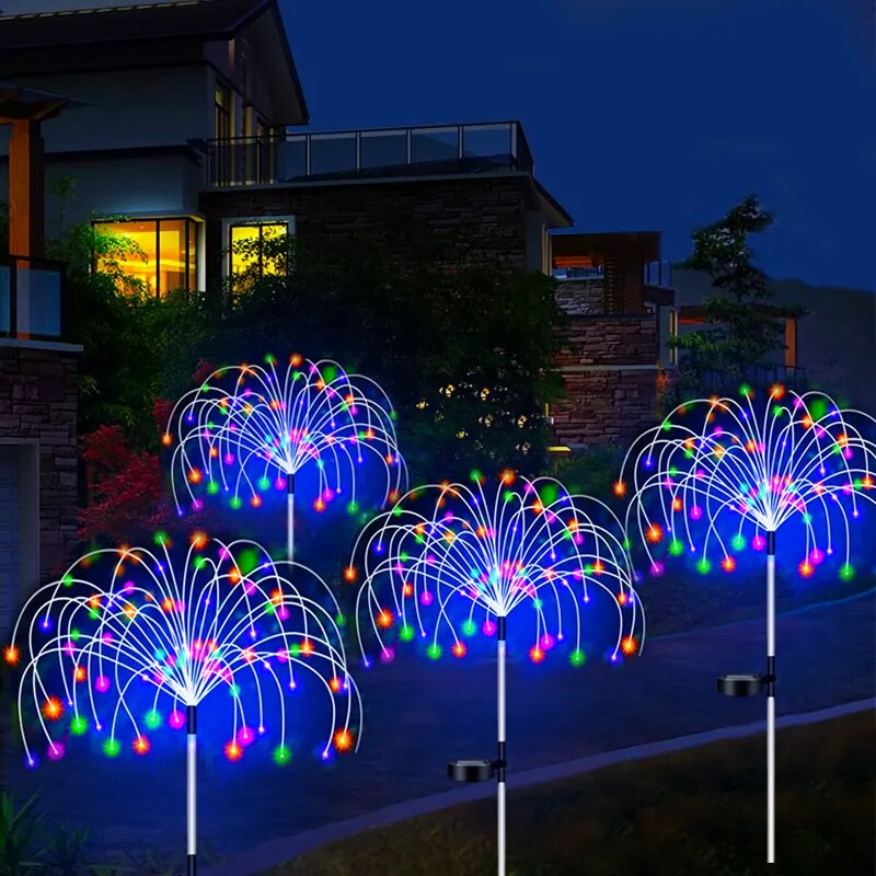 Decoração de Natal - Lâmpada Solar Luzes de Natal P/ Jardim