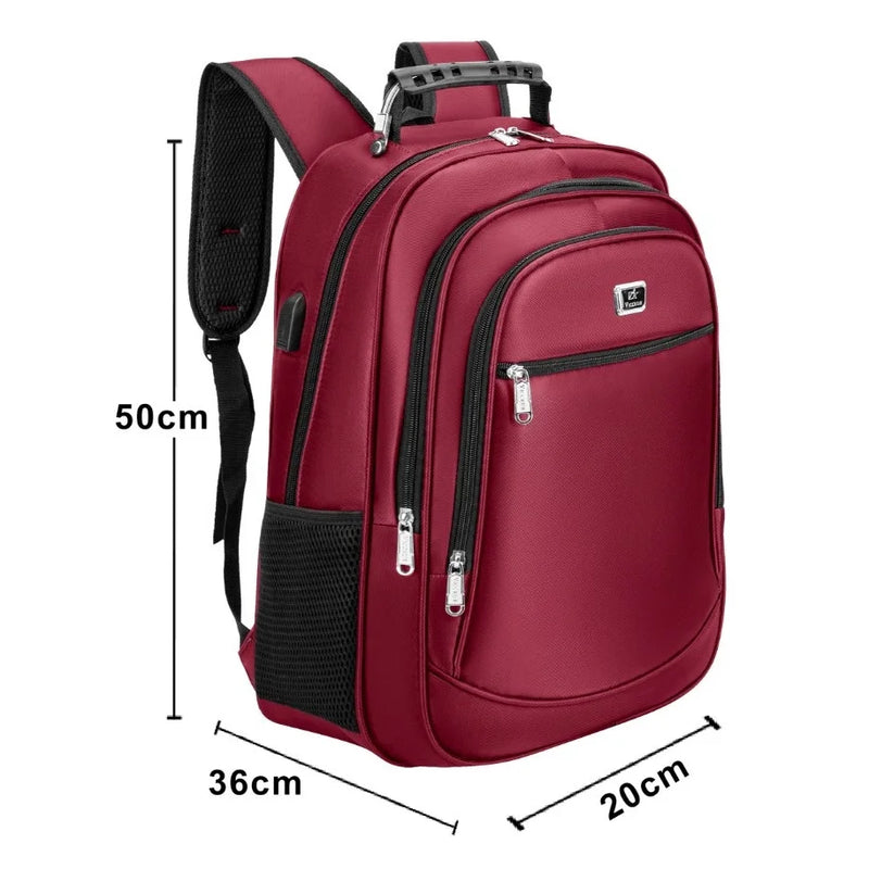 Mochila Bolsa Escolar Reforçada Impermeavel C/ USB - CommuteCraft