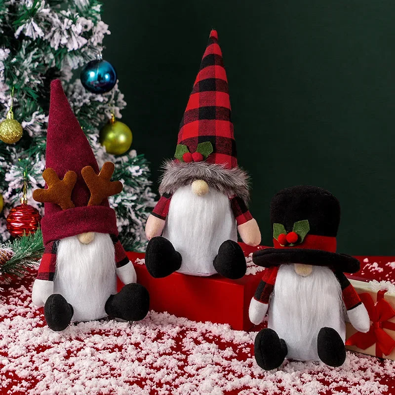 Decoração de Natal - Gnomo Chapeludo  GnomeWhite