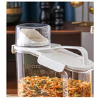 Ermex Acrílico 1,8L e 2,5L- Pote Hermético com Vedação Silicone e Copo Dosador