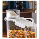 Ermex Acrílico 1,8L e 2,5L- Pote Hermético com Vedação Silicone e Copo Dosador