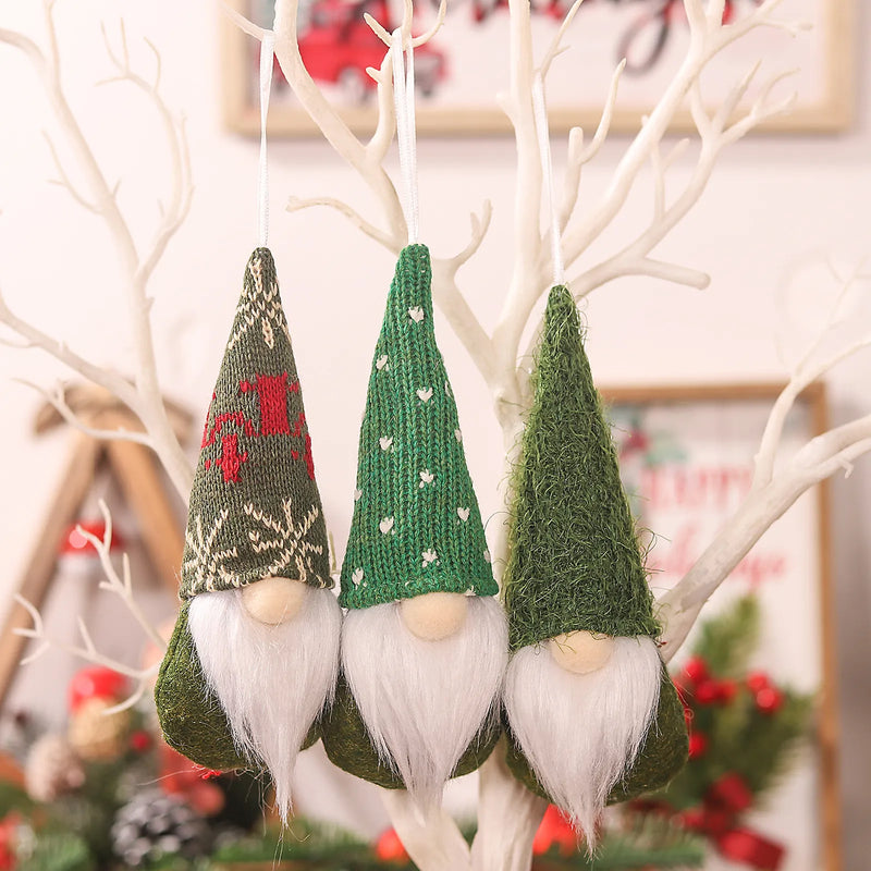 Decoração de Natal - Kit 3 Gnomo Barbudo Natalino BeardedGnome