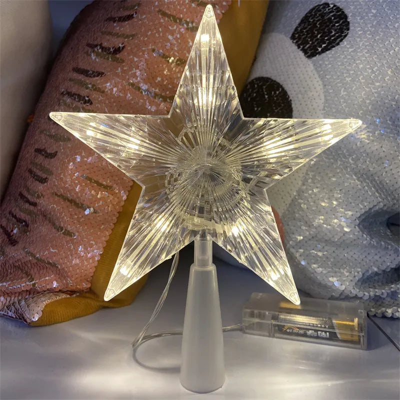 Decoração de Natal - Estrela LED P/ Árvore de Natal StarChrist