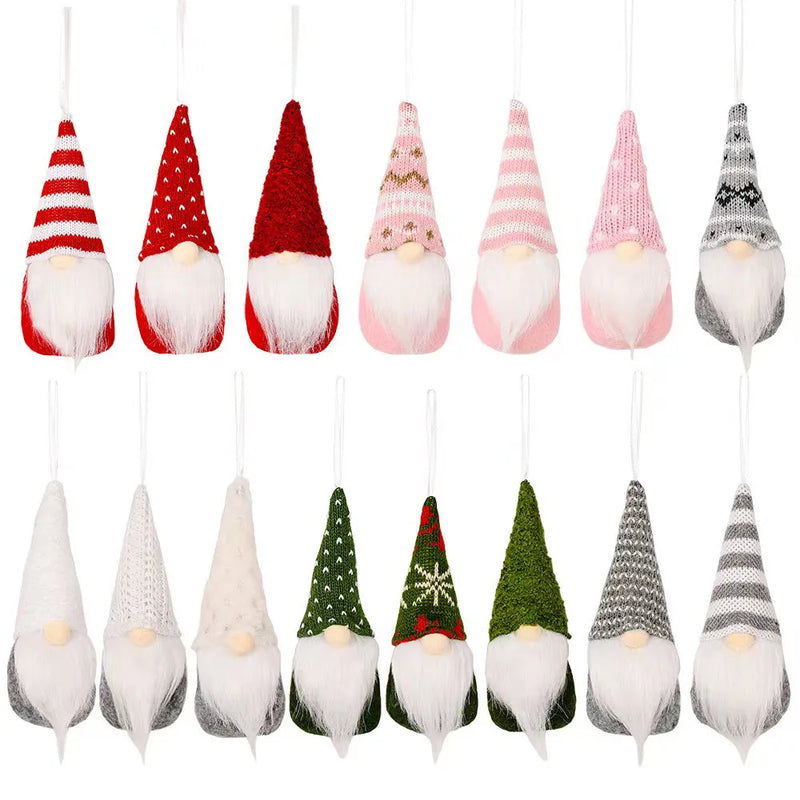 Decoração de Natal - Kit 3 Gnomo Barbudo Natalino BeardedGnome