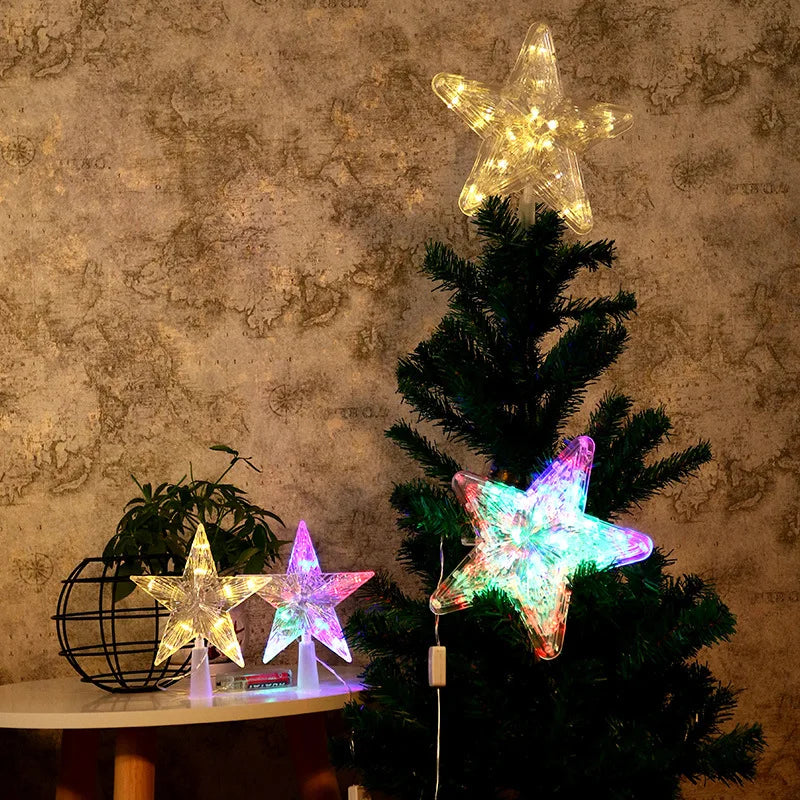 Decoração de Natal - Estrela LED P/ Árvore de Natal StarChrist