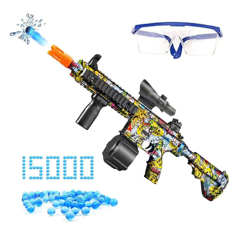 Brinquedo Infantil Lançador de Orbeez Realista M416 Elétrica Com 15 mil Orbeez
