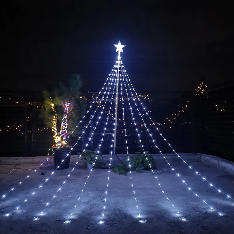 Decoração de Natal - Iluminação LED USB Com Estrela P/ Pinheirinho LightPlus