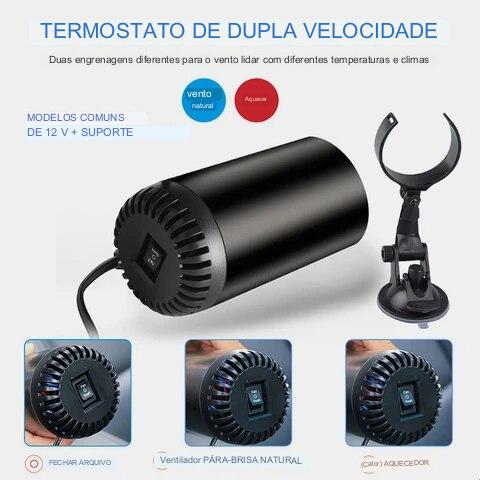 Soprador De Ar Quente 12V Para Carro