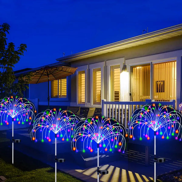 Decoração de Natal - Lâmpada Solar Luzes de Natal P/ Jardim