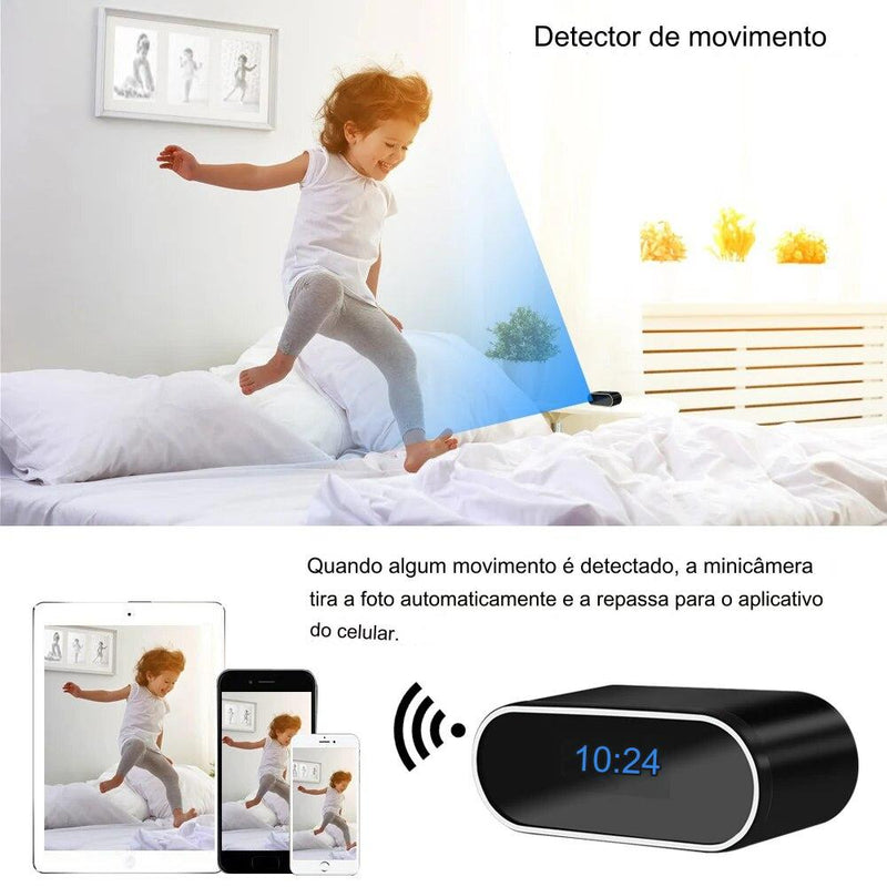 Relógio Digital Com Mini Câmera Escondida