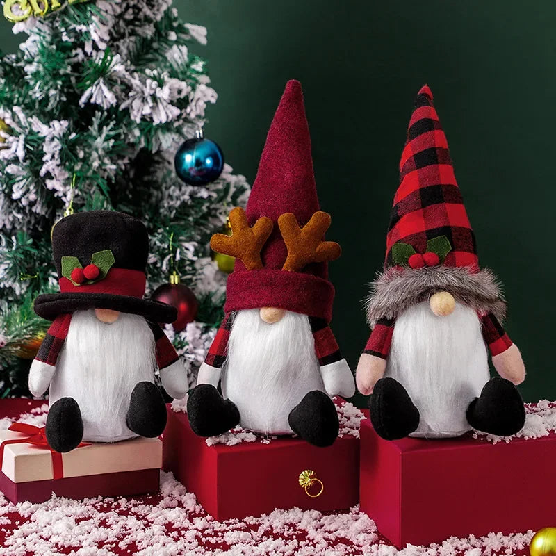 Decoração de Natal - Gnomo Chapeludo  GnomeWhite