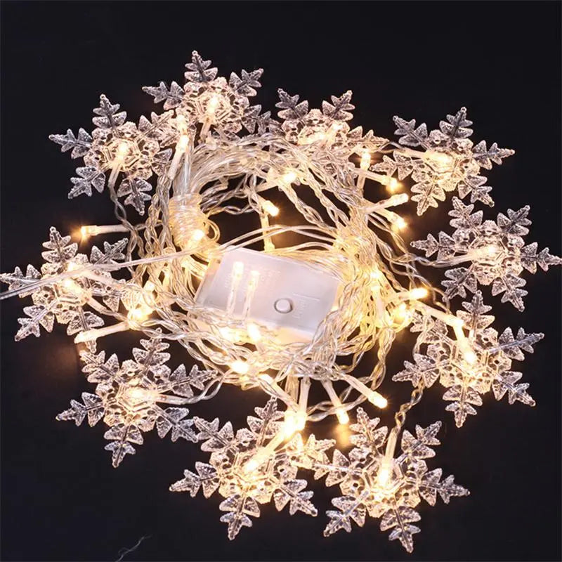 Decoração de Natal - Cortina Led Flocos de Neve SnowPlus