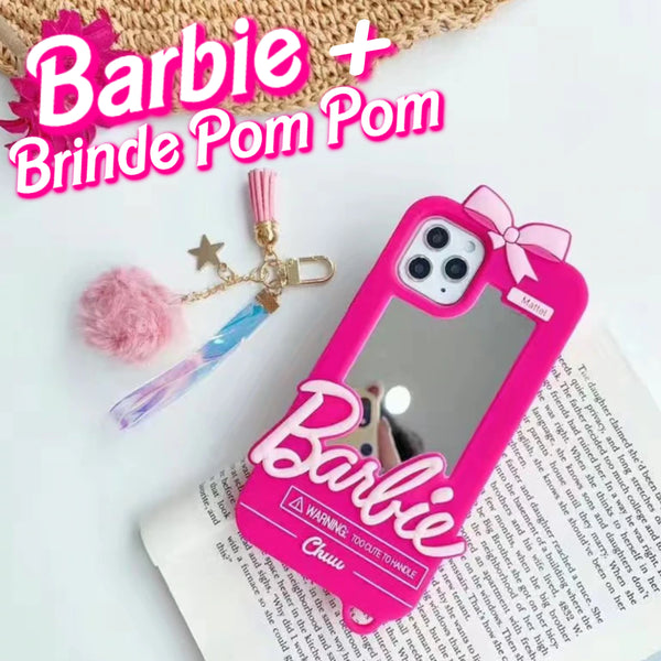 Capinha Iphone Barbie Rosa + Brinde - Edição Especial