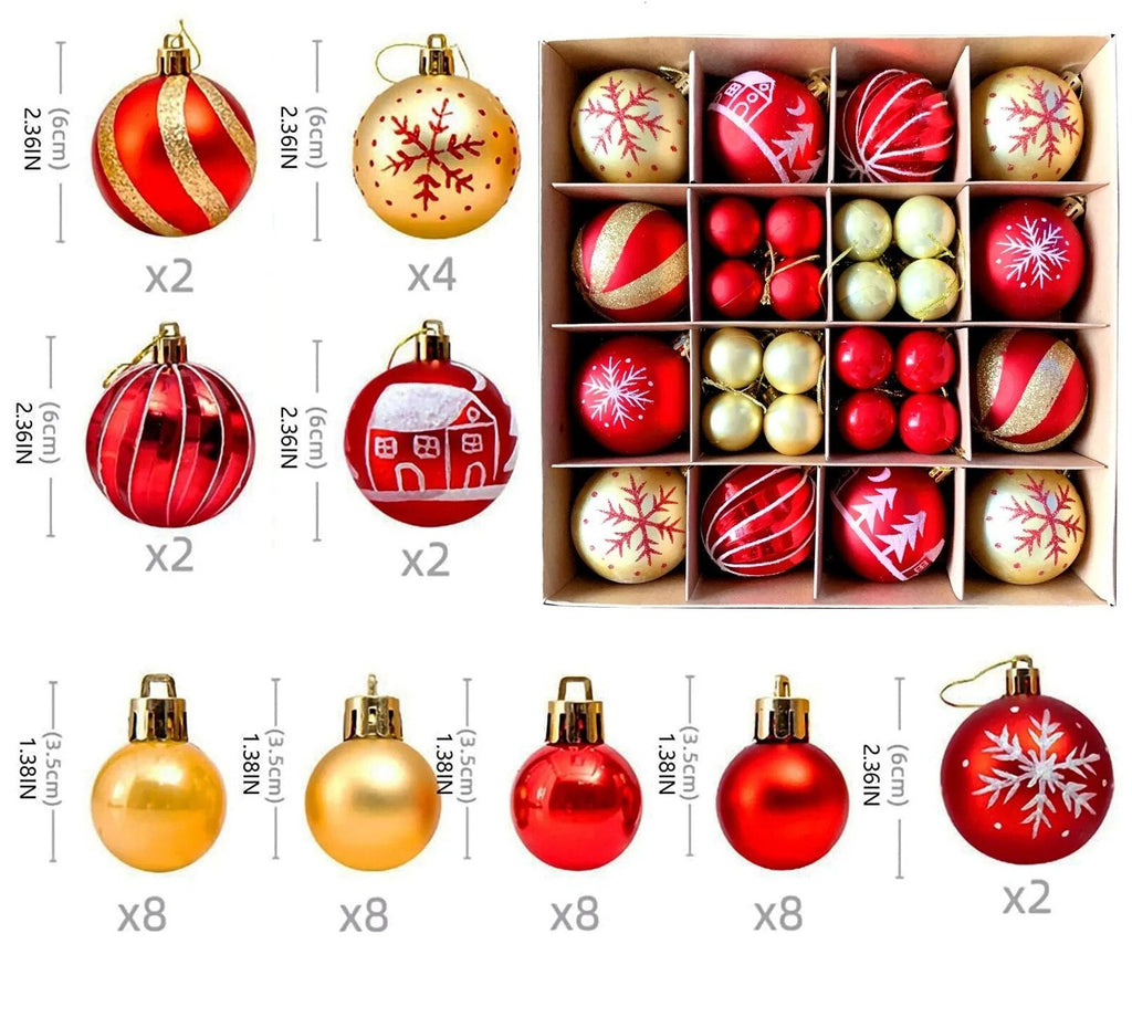 Bolas Natalinas 2023  - 44 PCS