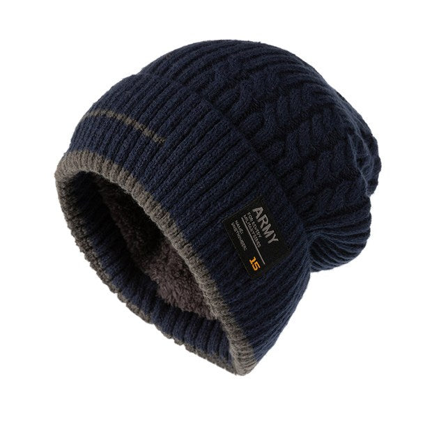 Gorro Touca Forrado Peluciado Unissex Inverno Tricô