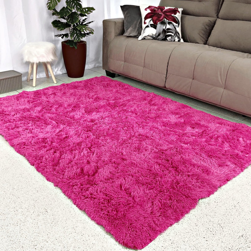 Tapete 1m x 1,5m Peludo Felpudo 4 Cm Para sala ou quarto de casal