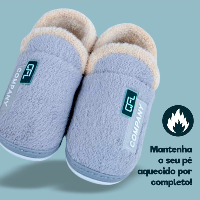 Pantufa Tênis Feminina Menina Pelúcia Confortável Inverno