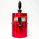 Chopeira Doméstica Portátil 5,1 L - Vermelha - Torneira Especial - Cervejeira Gela Rápido