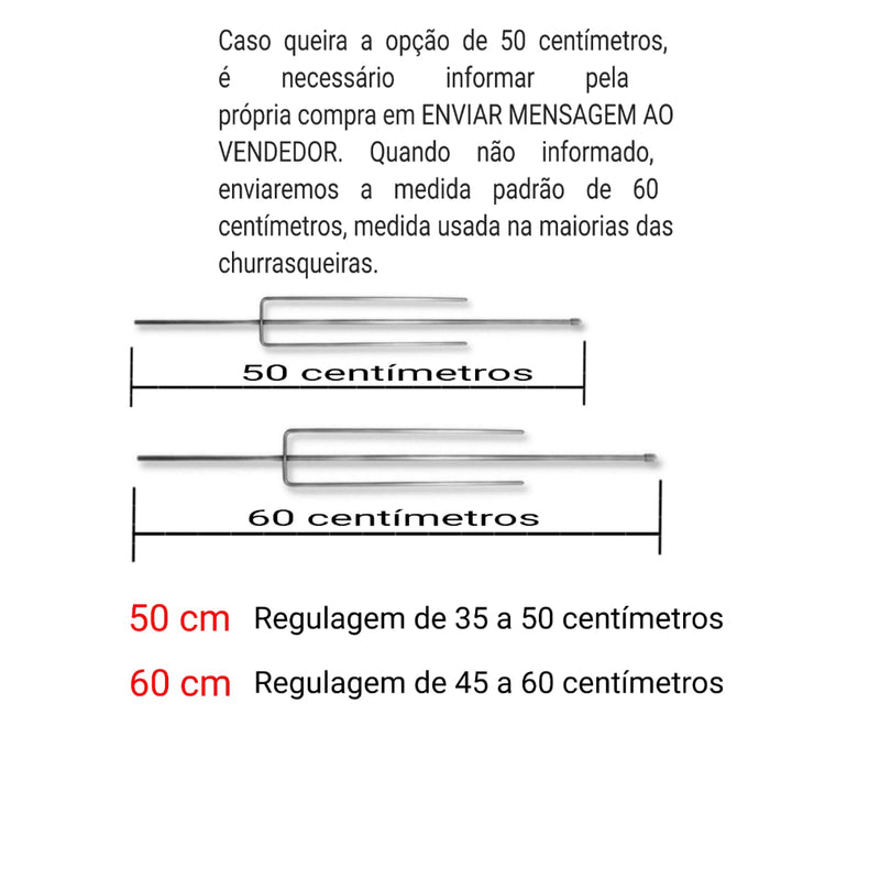 Espeto Giratório Elétrico Inox