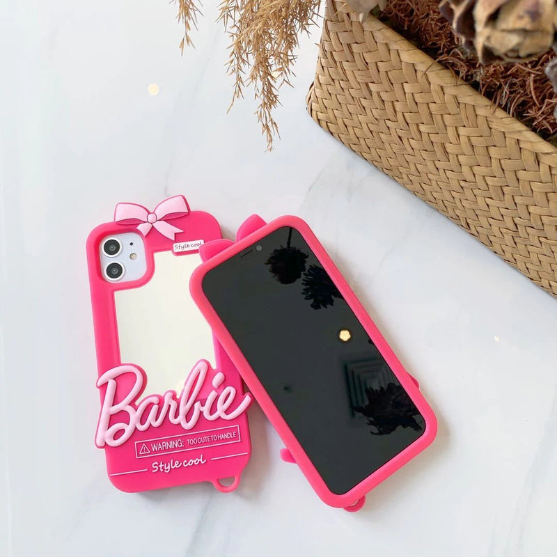 Capinha Iphone Barbie Rosa + Brinde - Edição Especial