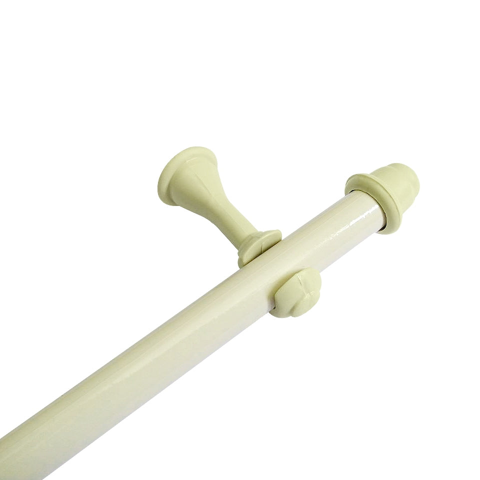 Varão cortina aço 19mm resistente para cortinas leves e pesadas