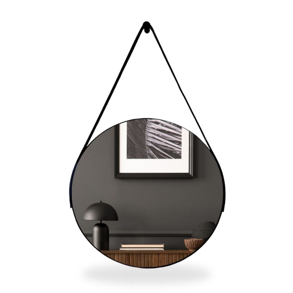 Espelho Adnet com acabamento artesanal e vidro de cristal