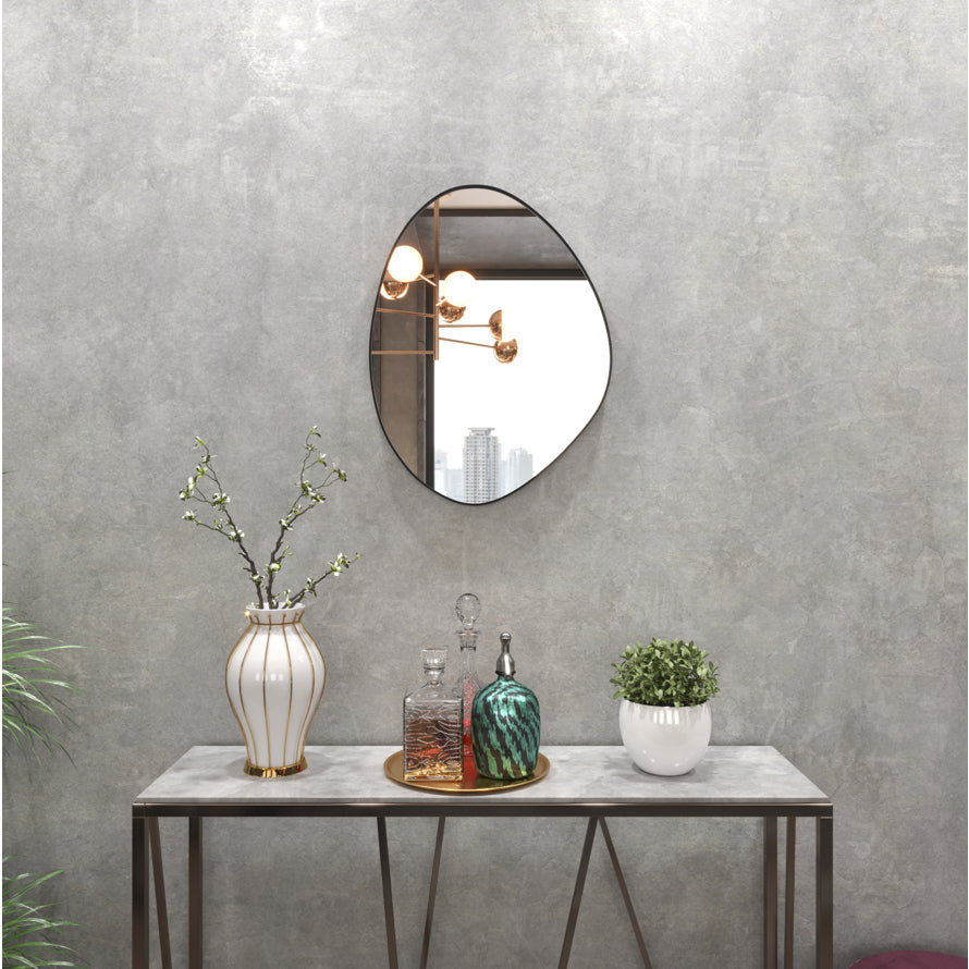 Reflexo perfeito em espelho de parede decorativo Lyra