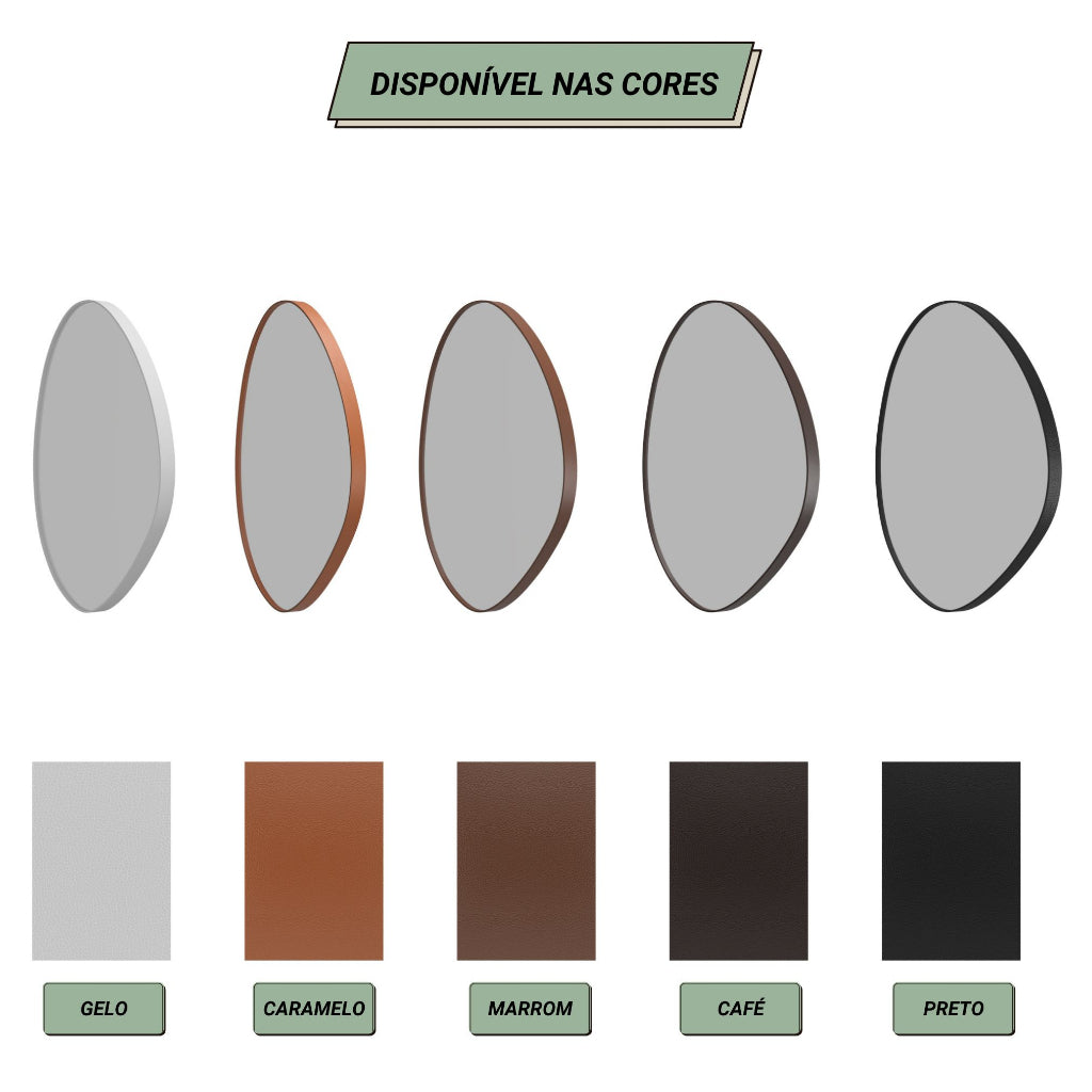 Espelho Lyra™ com estilo retrô-chique em hall de entrada residencial