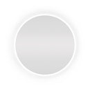 Espelho Redondo 40Cm X 40Cm Lapidado Led COM FONTE Ambiente Moderno Decoração Espelho Quarto