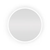 Espelho Redondo 40Cm X 40Cm Lapidado Led COM FONTE Ambiente Moderno Decoração Espelho Quarto