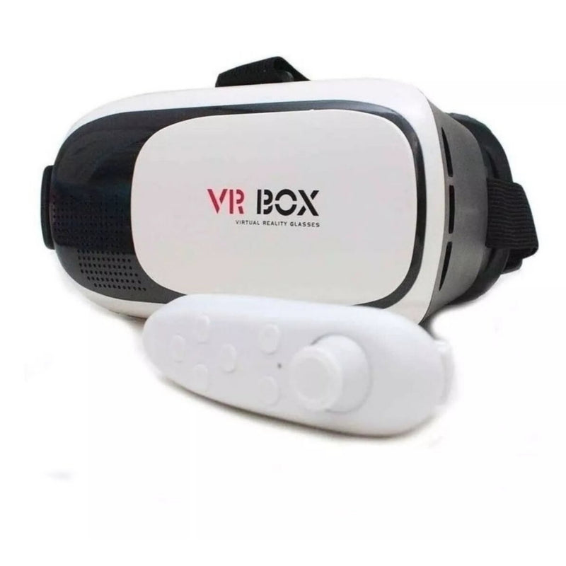 Óculos Vr Box 2.0 Realidade Virtual + Controle Cardboard 3d Bluetooth