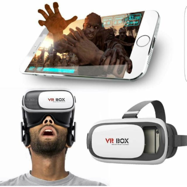 Óculos Vr Box 2.0 Realidade Virtual + Controle Cardboard 3d Bluetooth