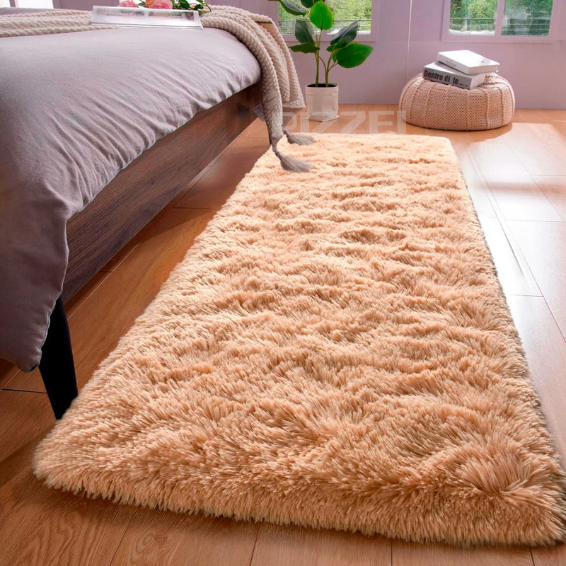 Ambiente decorado com tapete felpudo LuxFelp na sala