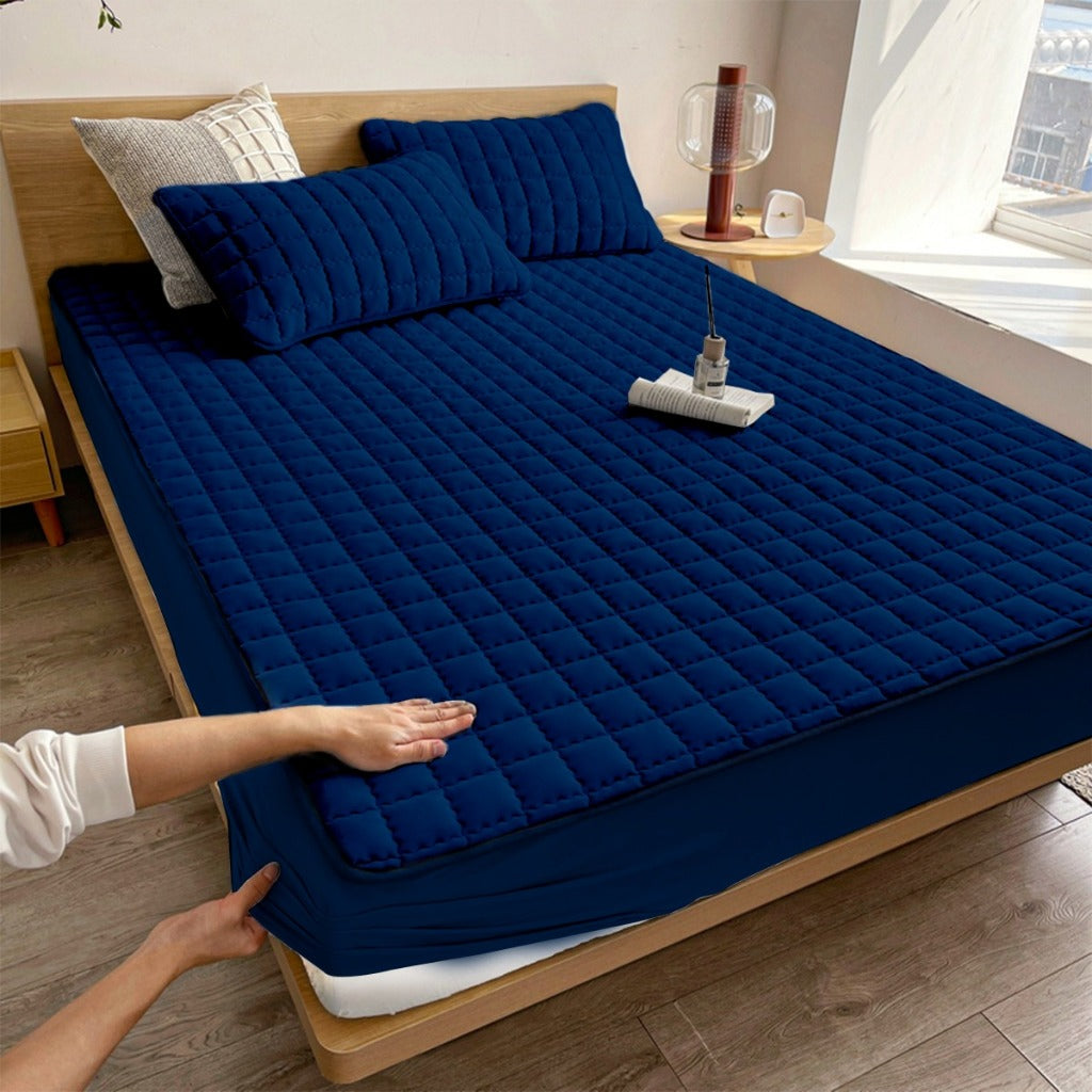 Lençol Impermeável Matelado com Elástico - Proteção Completa para Colchões (Casal, Queen, King e Solteiro)