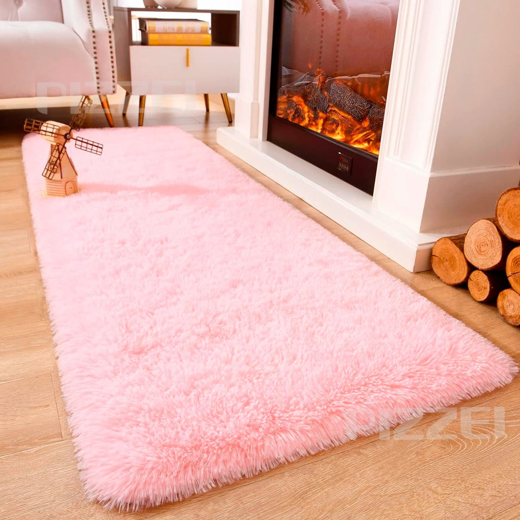 Tapete felpudo para quarto em cores modernas