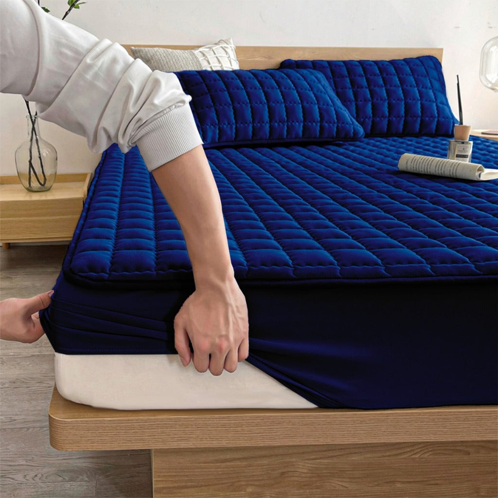 Lençol Impermeável Matelado com Elástico - Proteção Completa para Colchões (Casal, Queen, King e Solteiro)