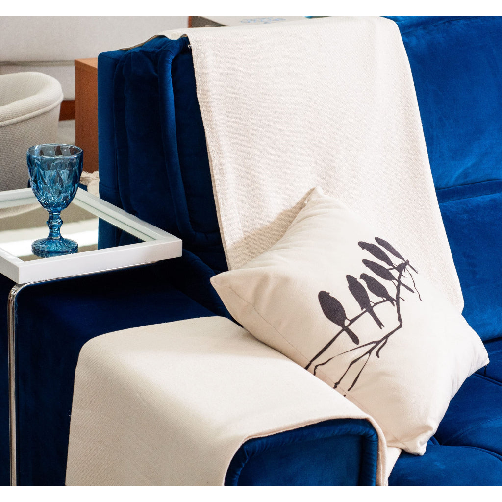 Manta Para Sofá Luxo Gigante 120x210 Tipo Capa De Sofá Protetora