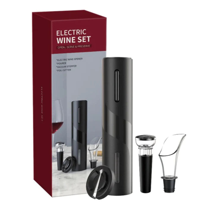 Conjunto Abridor de Vinho Eletrônico Moda Cor