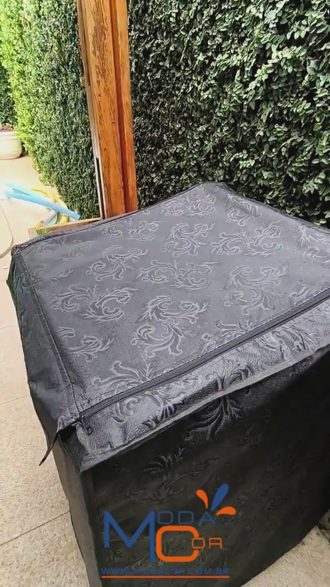 Capa Máquina de Lavar Impermeável Flanelada Zíper Electrolux Brastemp Consul Colormaq – LavProtec™