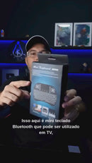Teclado Controle Sem Fio Recarregável Mini Smart RGB Preto para TV, Box e PC - SmartKey™